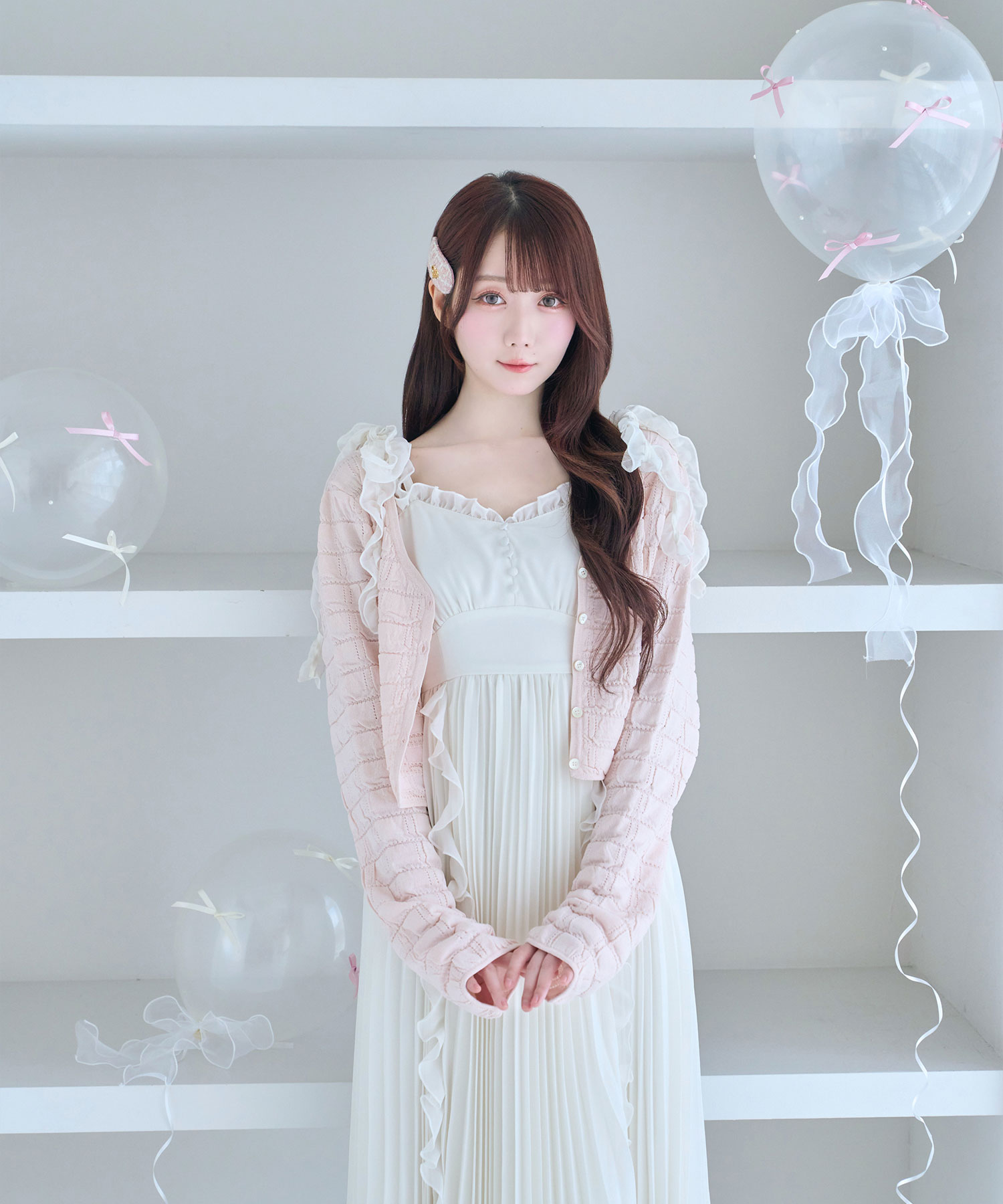 ロゼミューズ UV cut shirring knit cardigan UV cut shirring knit cardigan – BUNNY APARTMENT