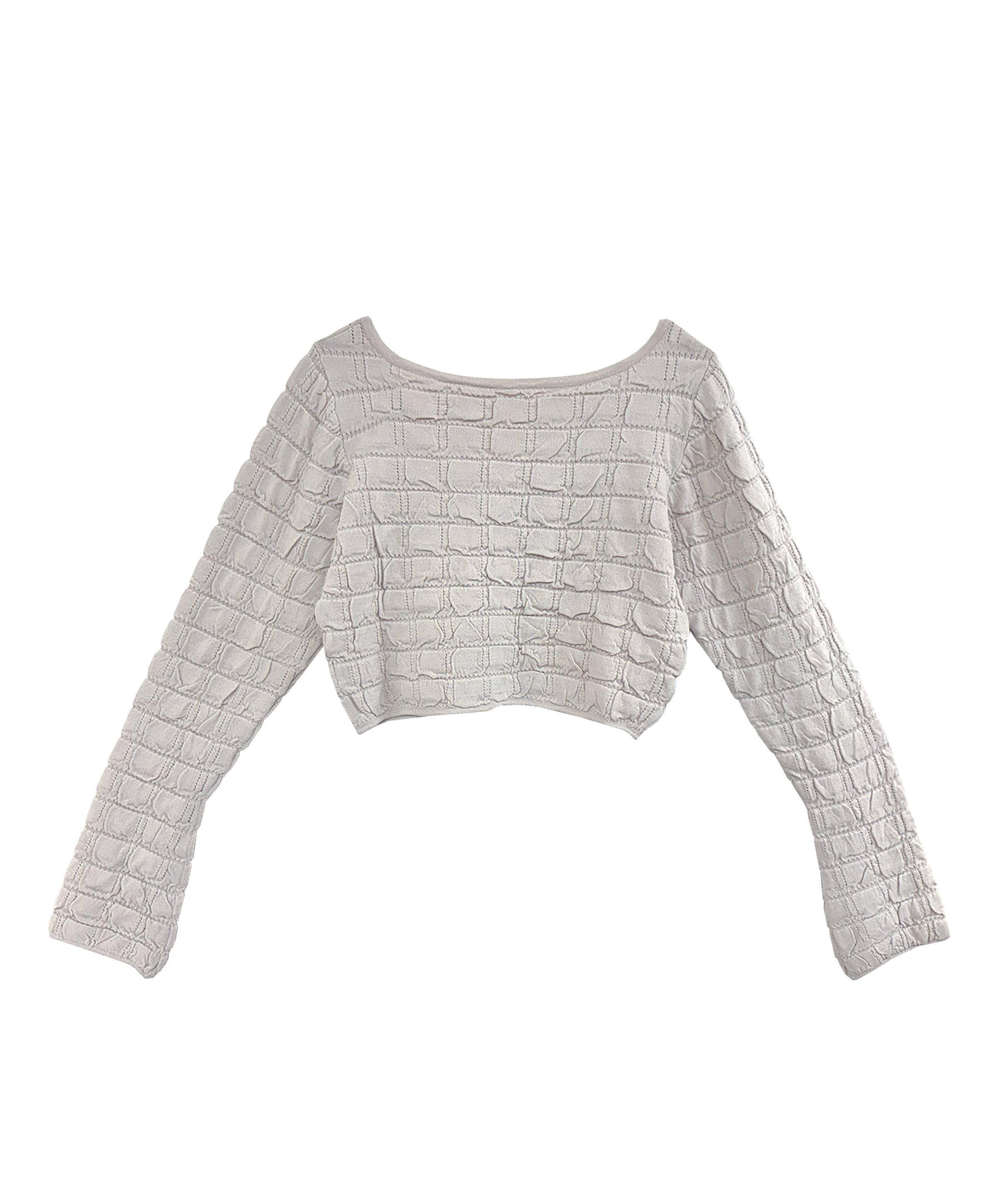 UV cut shirring knit cardigan