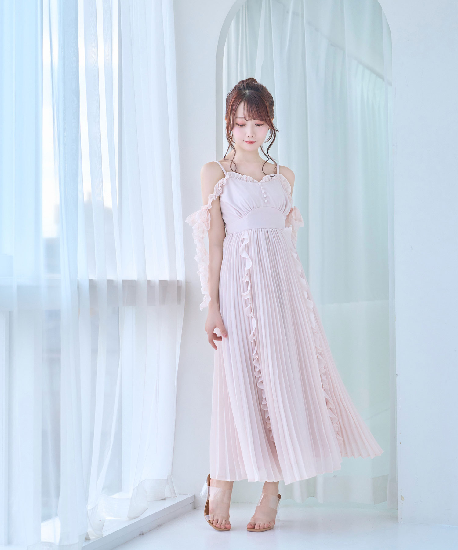 frill pleats airy cami o/p – BUNNY APARTMENT