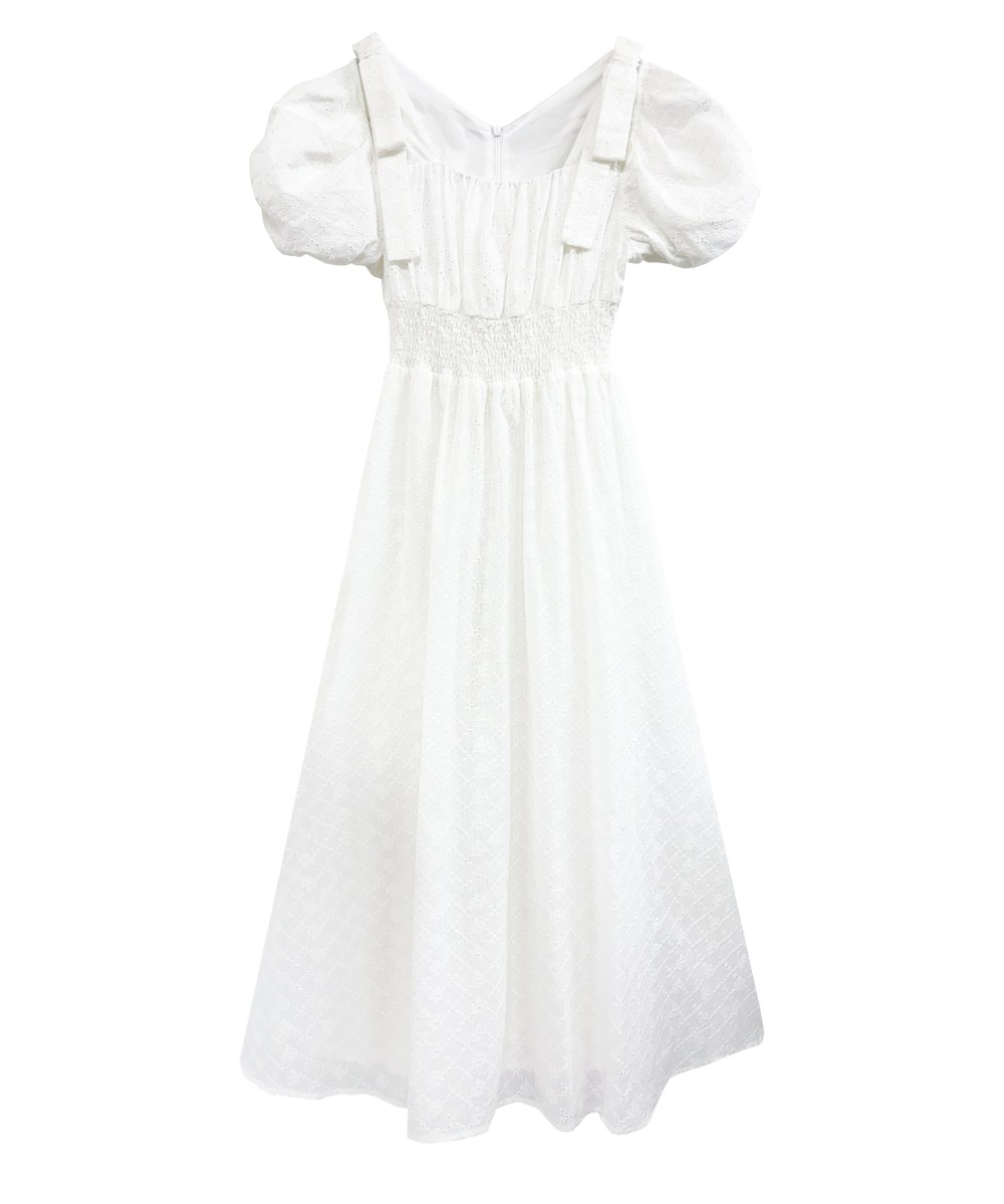 cotton lace ribbon dress