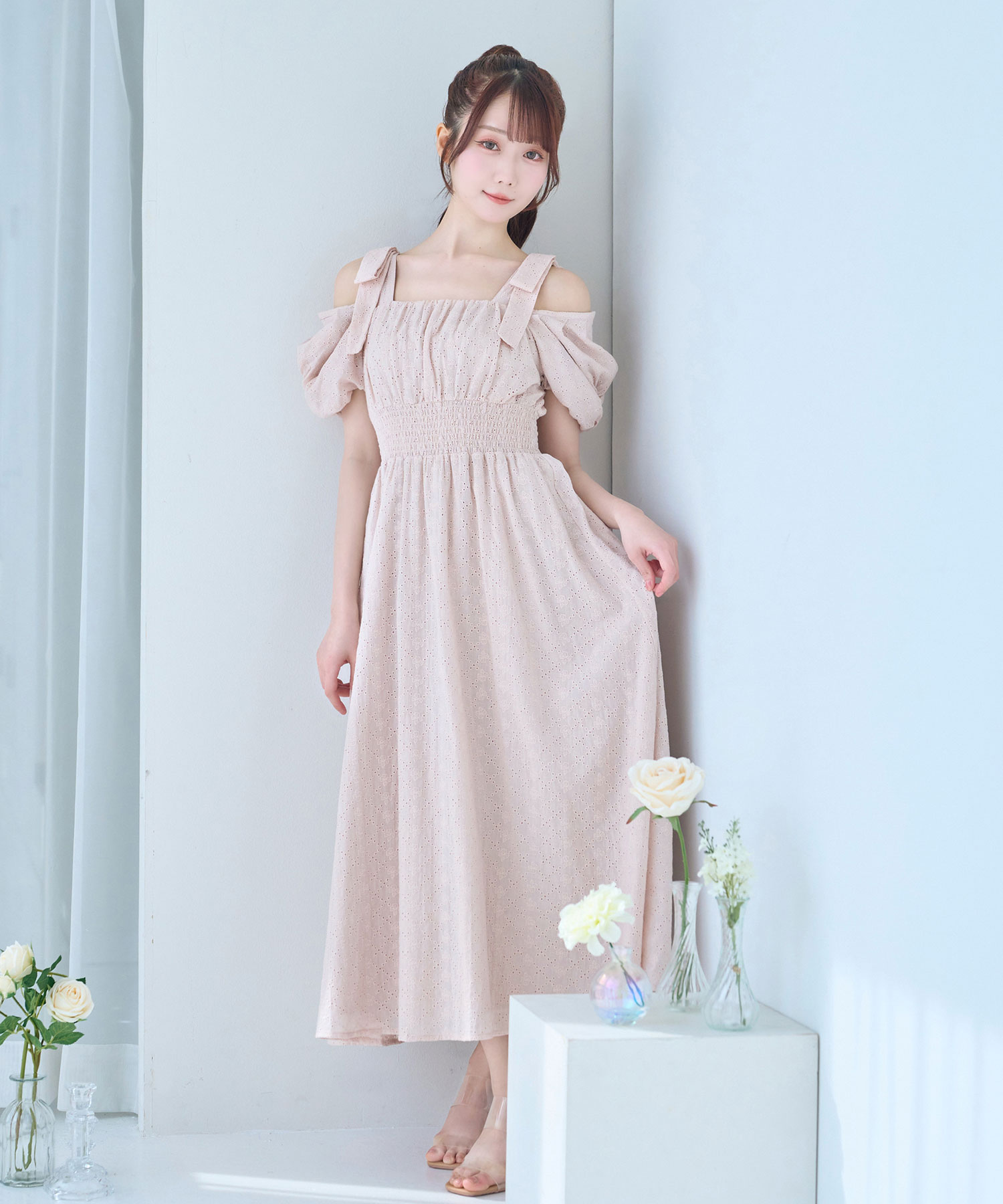 cotton lace ribbon dress – BUNNY APARTMENT