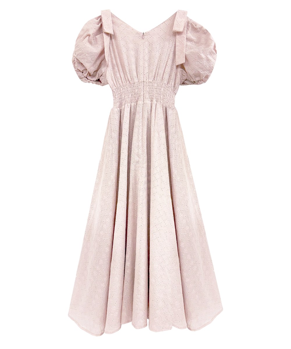 cotton lace ribbon dress