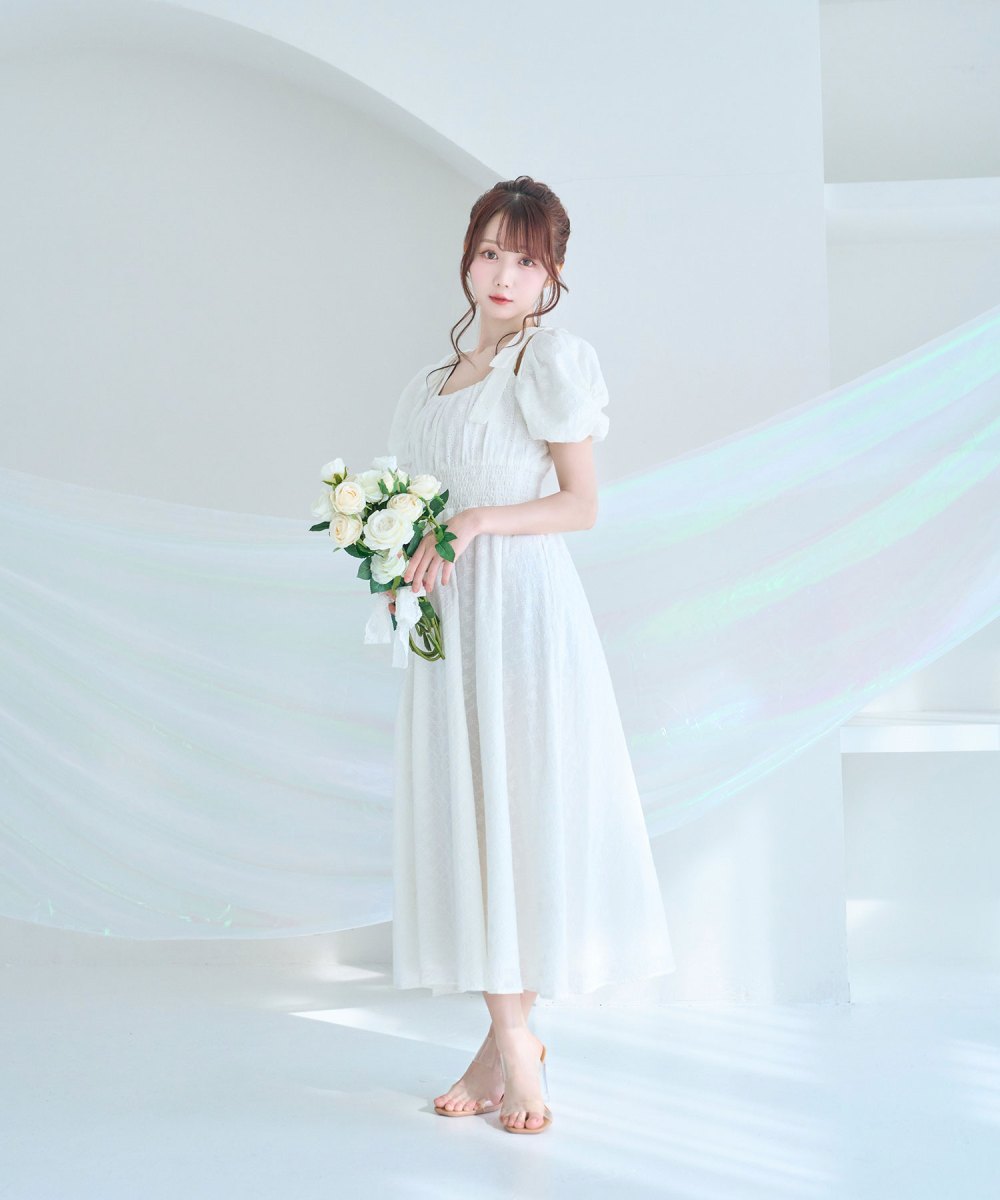 cotton lace ribbon dress
