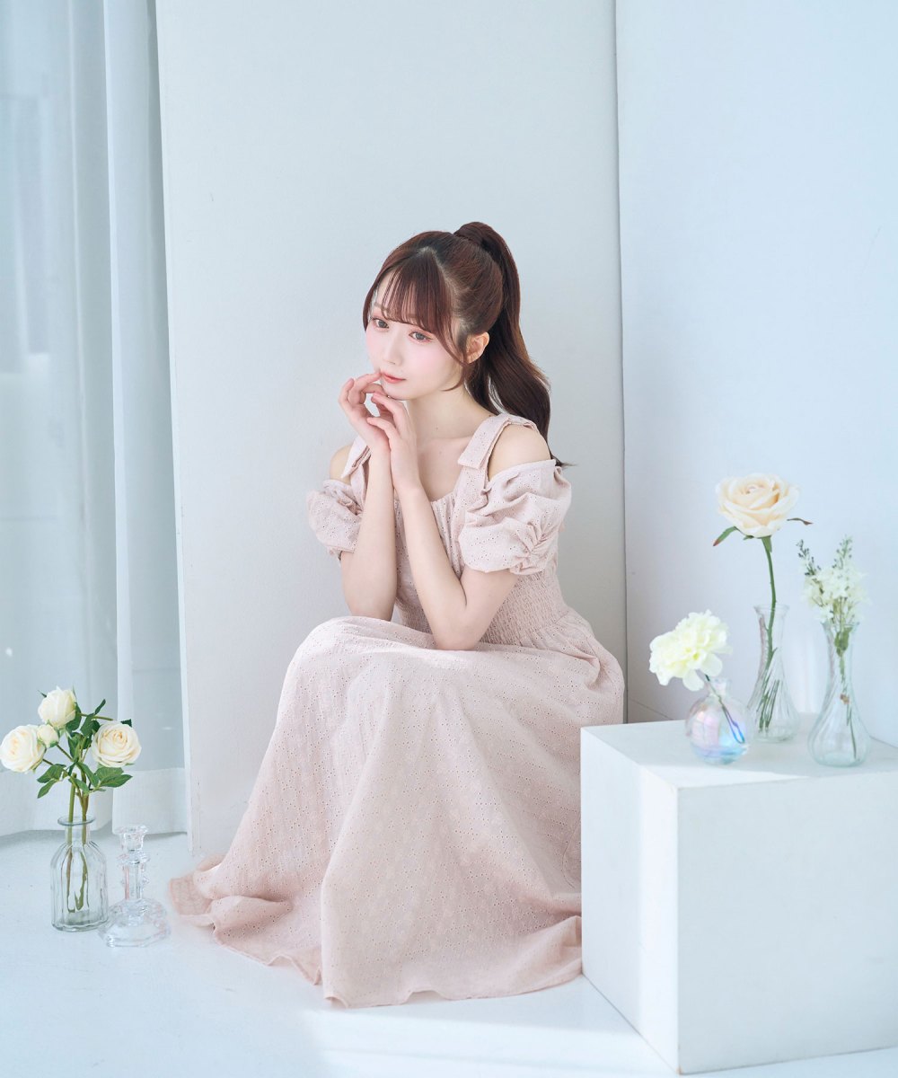 cotton lace ribbon dress