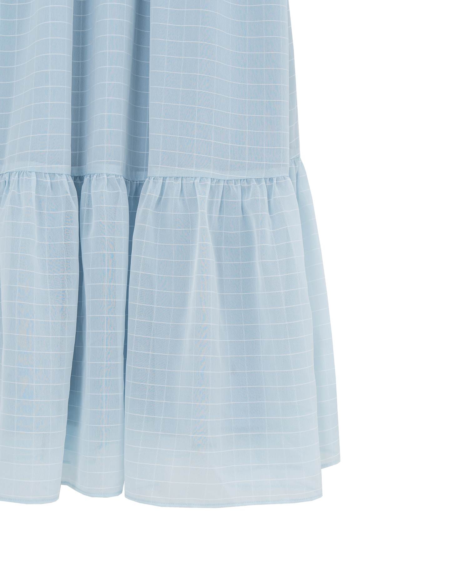 sheer plaid ribbon cami o/p – BUNNY APARTMENT