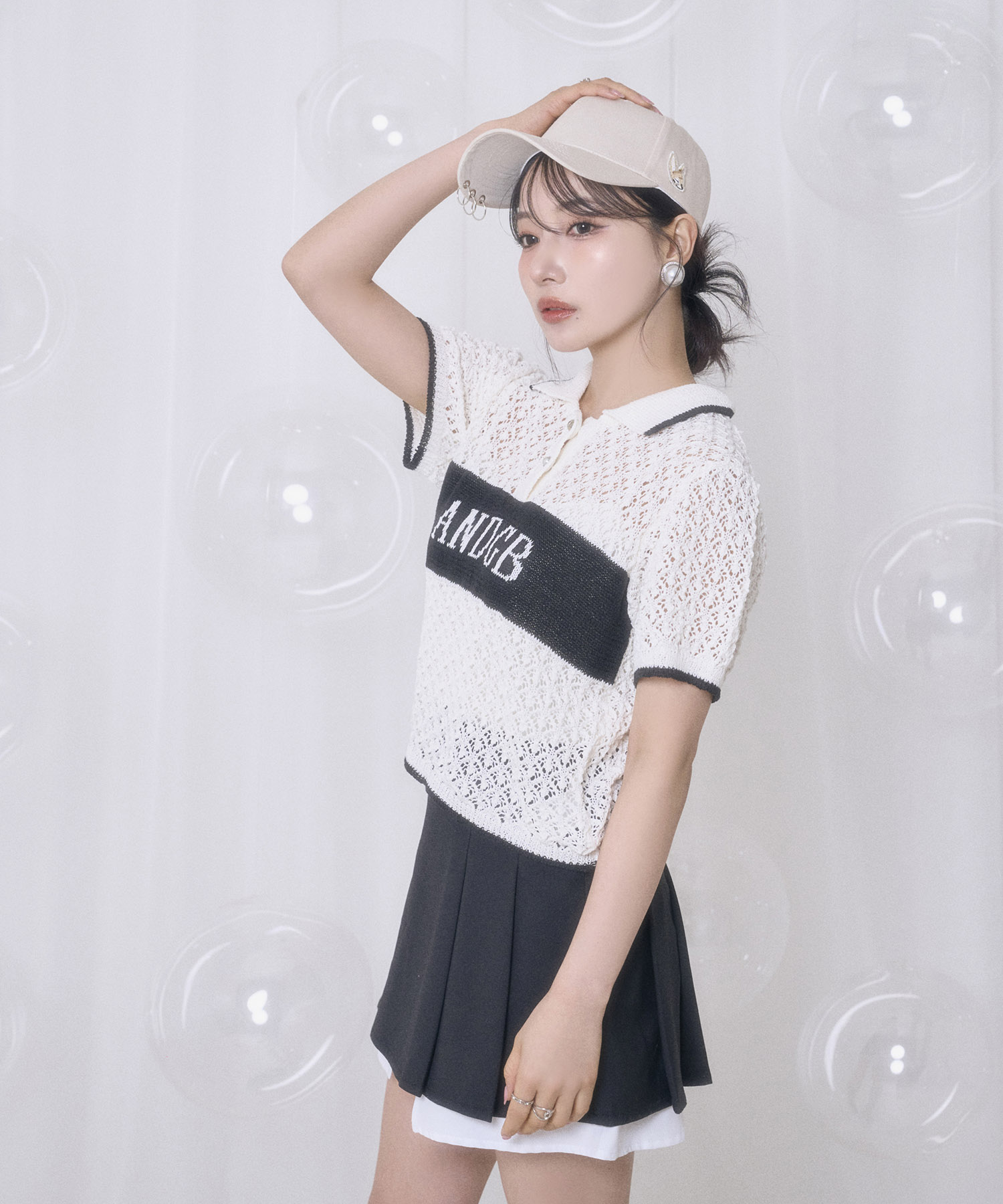 UNISEX フェネックワッペンピアスキャップ