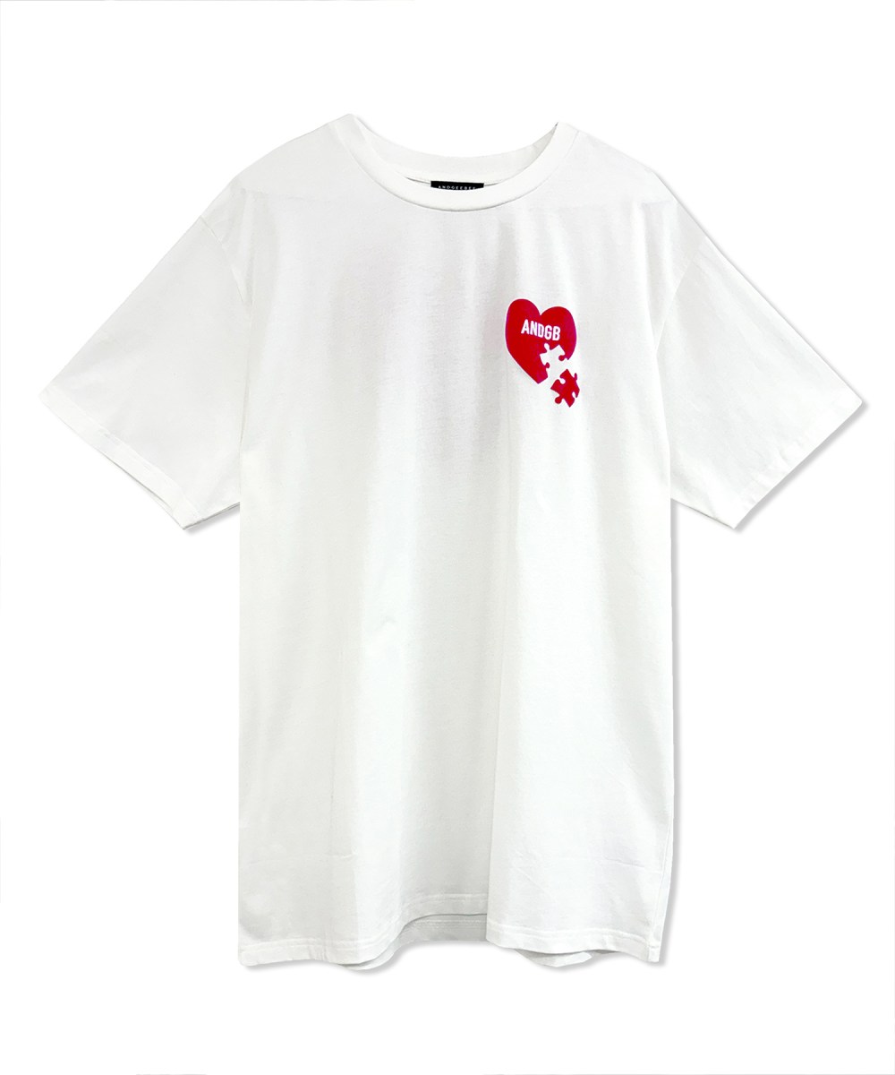 UNISEX ハートプリントT