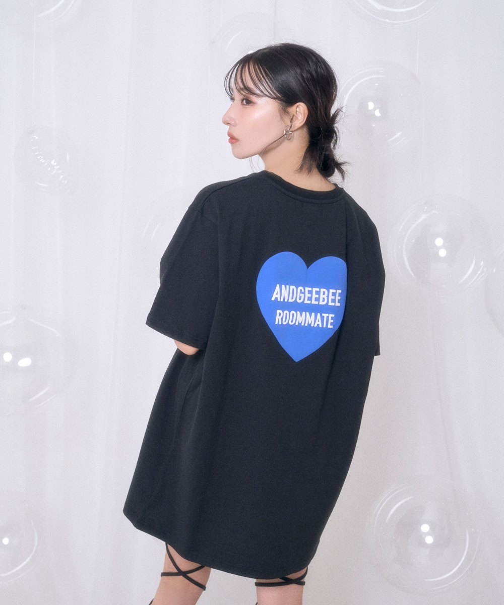 UNISEX ハートプリントT