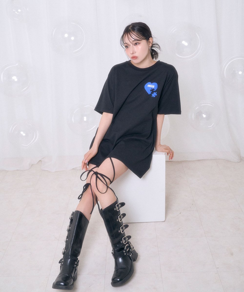 UNISEX ハートプリントT