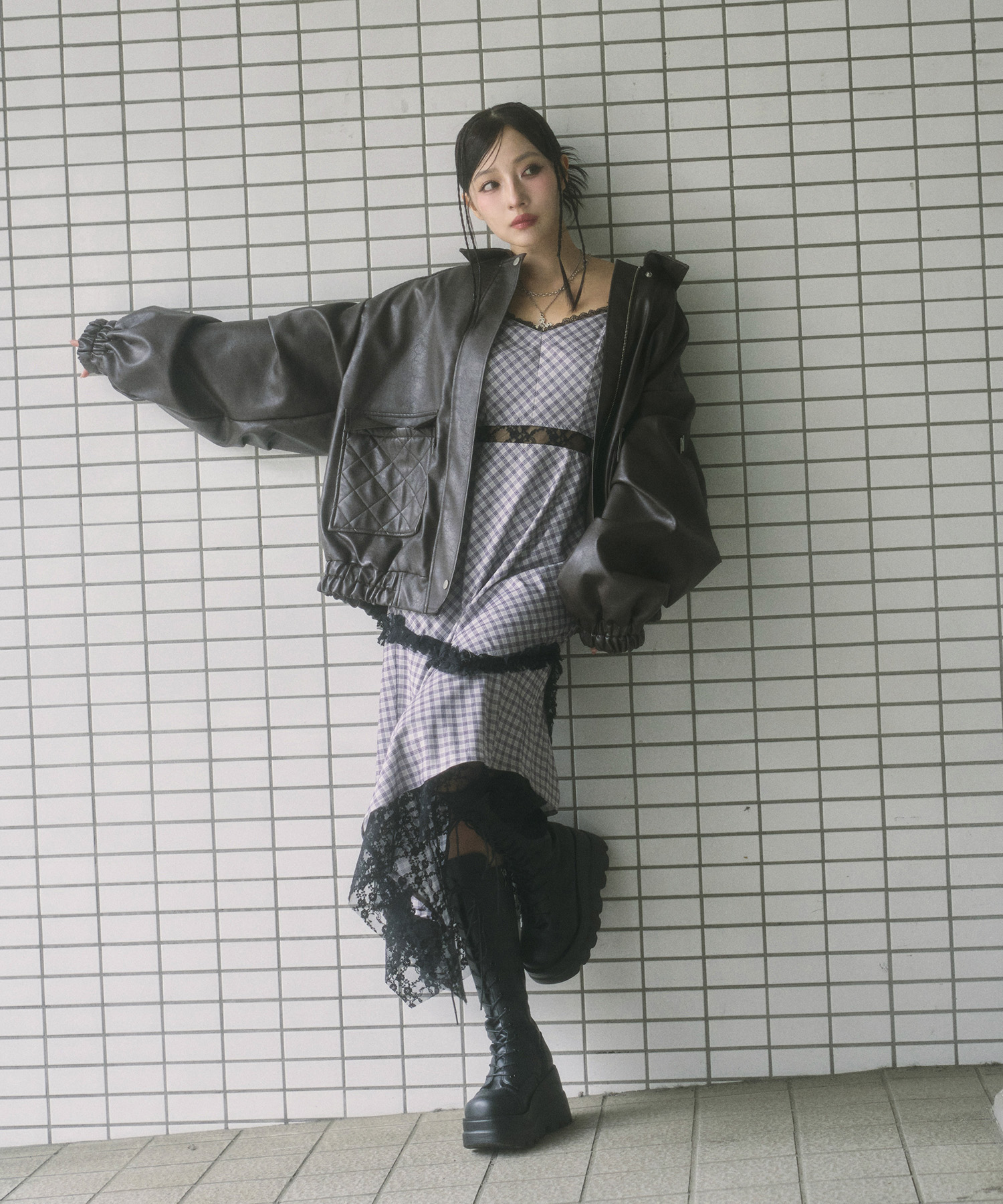 イレヘムレースキャミワンピ