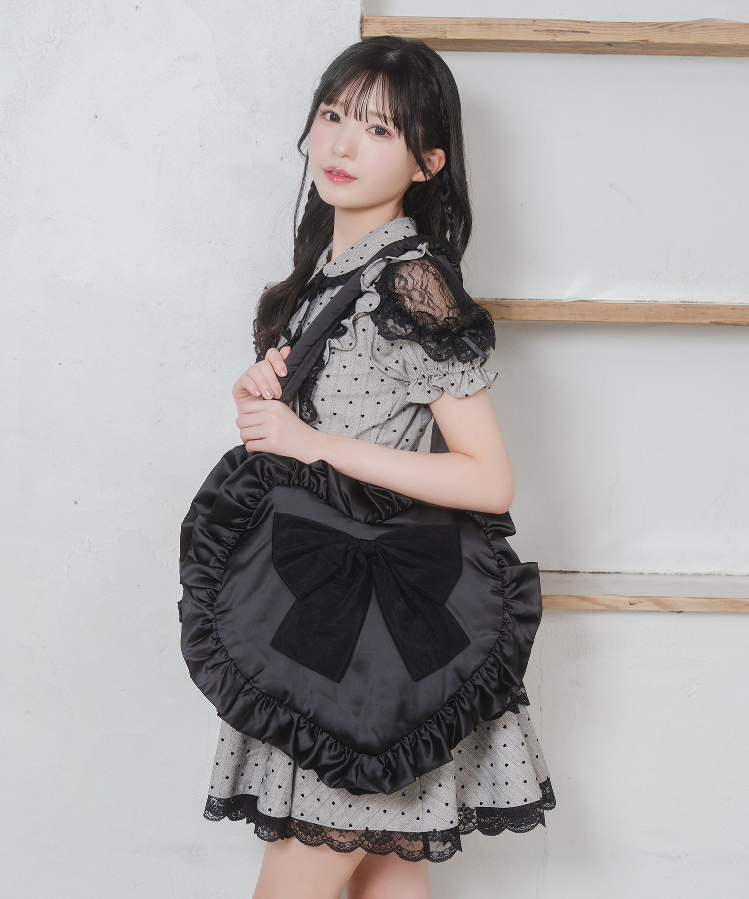 ビッグリボンハートトートバッグ