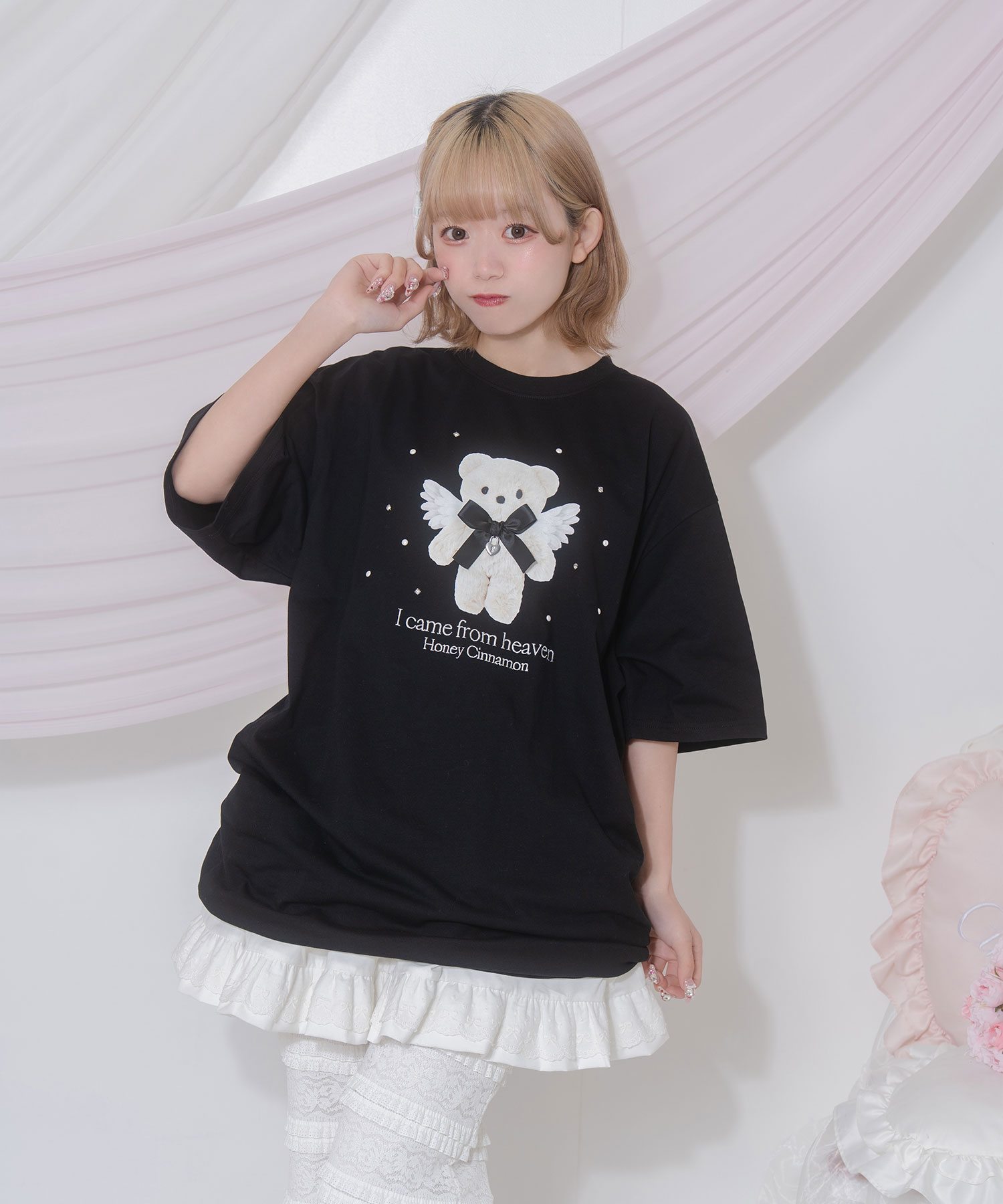 AngelシナモンビジューTシャツ – BUNNY APARTMENT