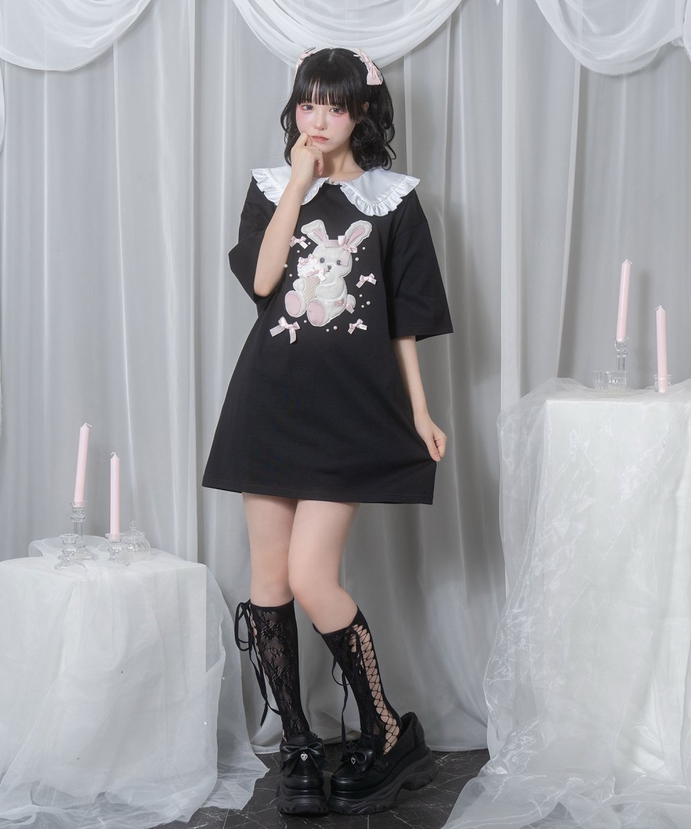 アイスリボンハニーちゃん襟付きTシャツ