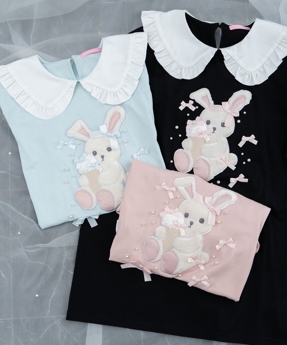 アイスリボンハニーちゃん襟付きTシャツ