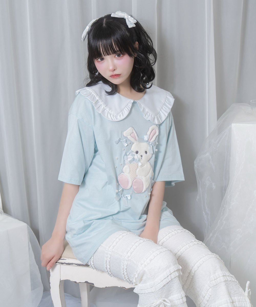 アイスリボンハニーちゃん襟付きTシャツ