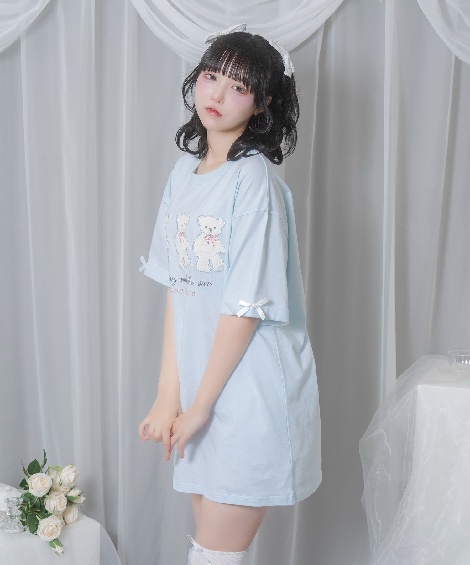 Honey Bear アップリケTシャツ