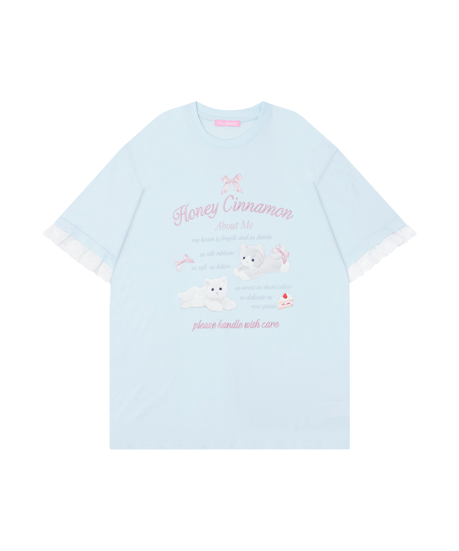 cake cat フリルTシャツ