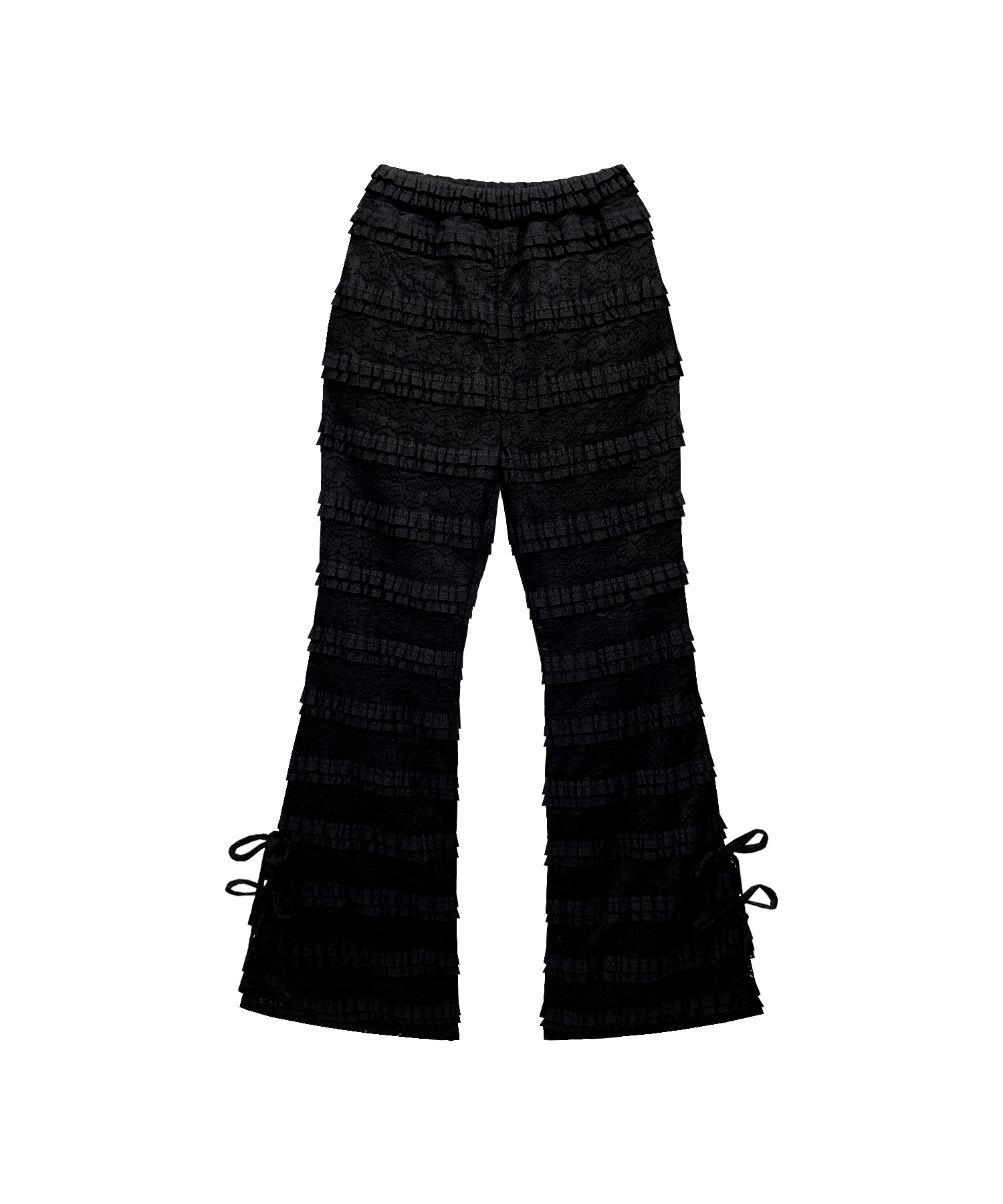 総レースフレアパンツ