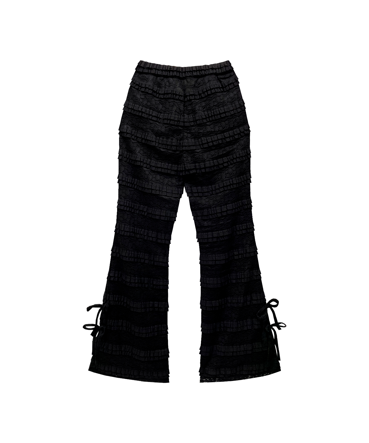 総レースフレアパンツ