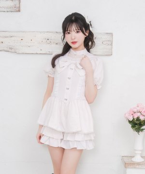 ハートチョーカーリボンフリルセットアップ