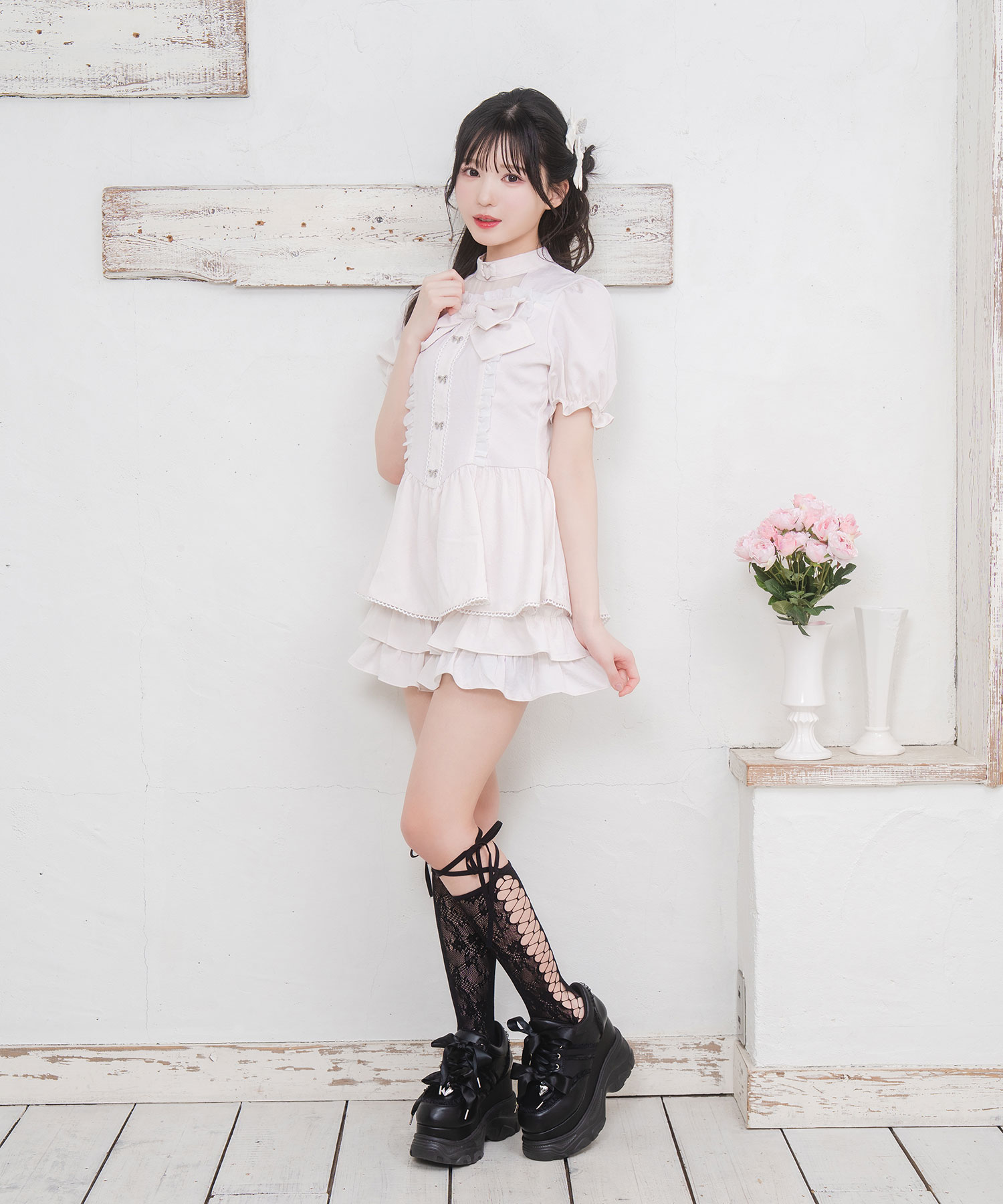 人気ブラドン ハートチョーカーリボンフリルセットアップ APARTMENT BUNNY – クラフト・布製品