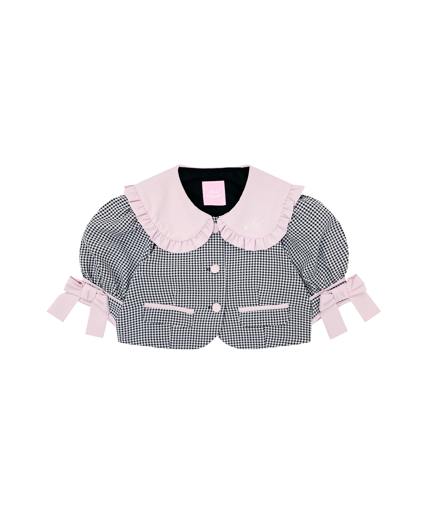 袖リボン配色セットアップ