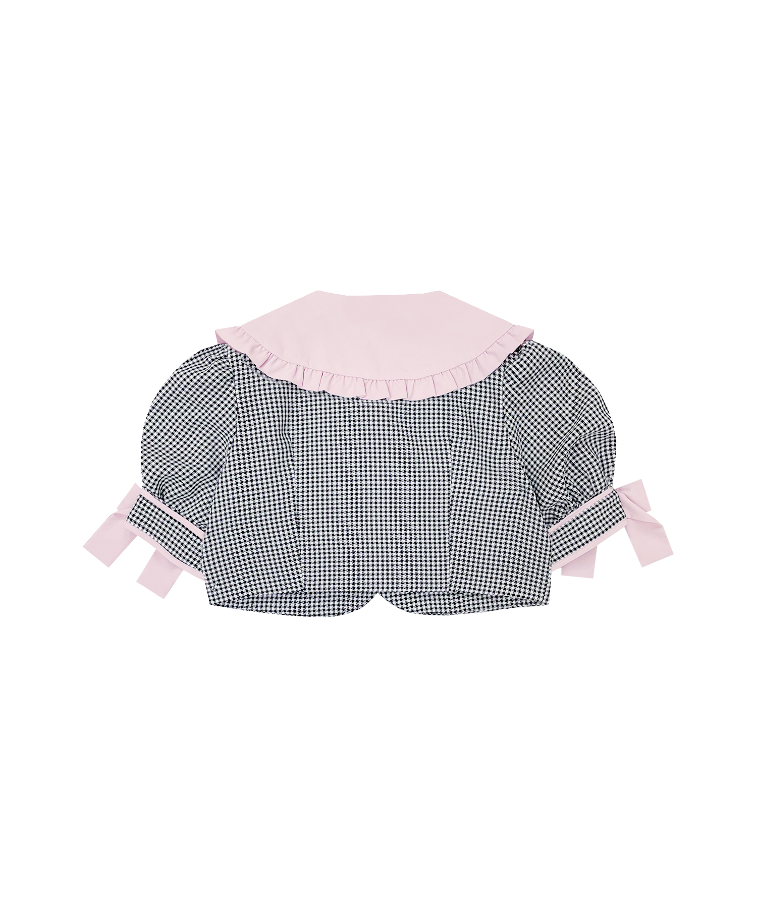 袖リボン配色セットアップ