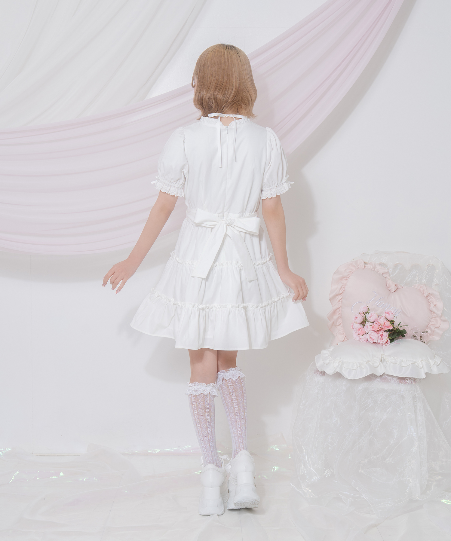 ティアードフリルコットンワンピース – BUNNY APARTMENT