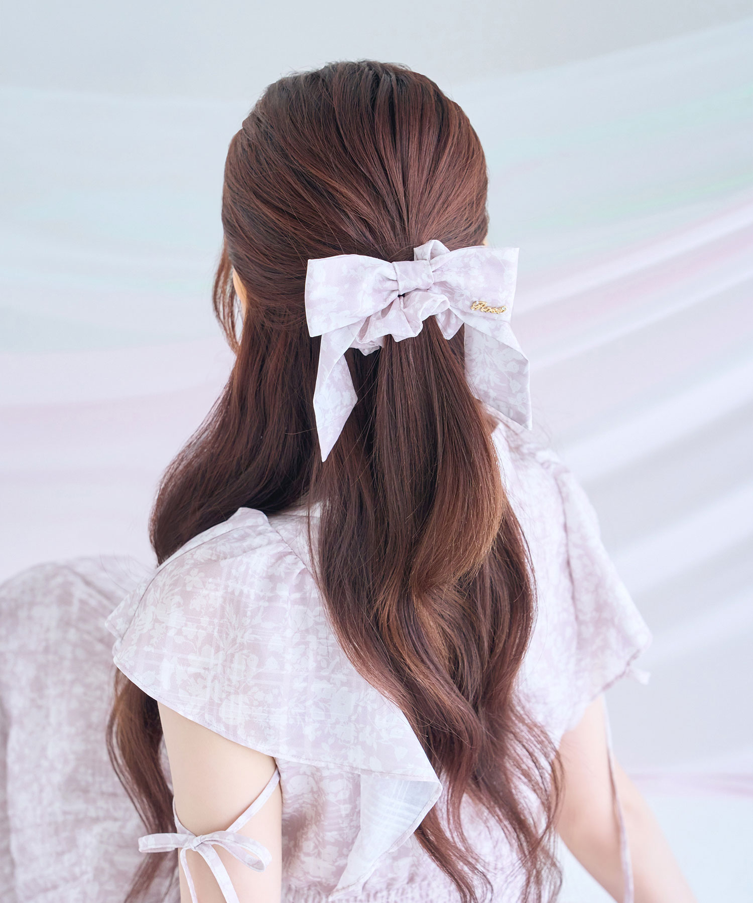 floral print ribbon chouchou – BUNNY APARTMENT