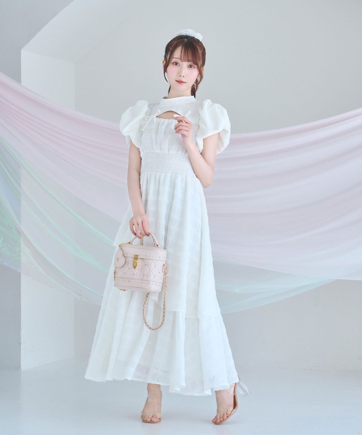 宅配便配送 check jacquard dress APARTMENT BUNNY – One Piece