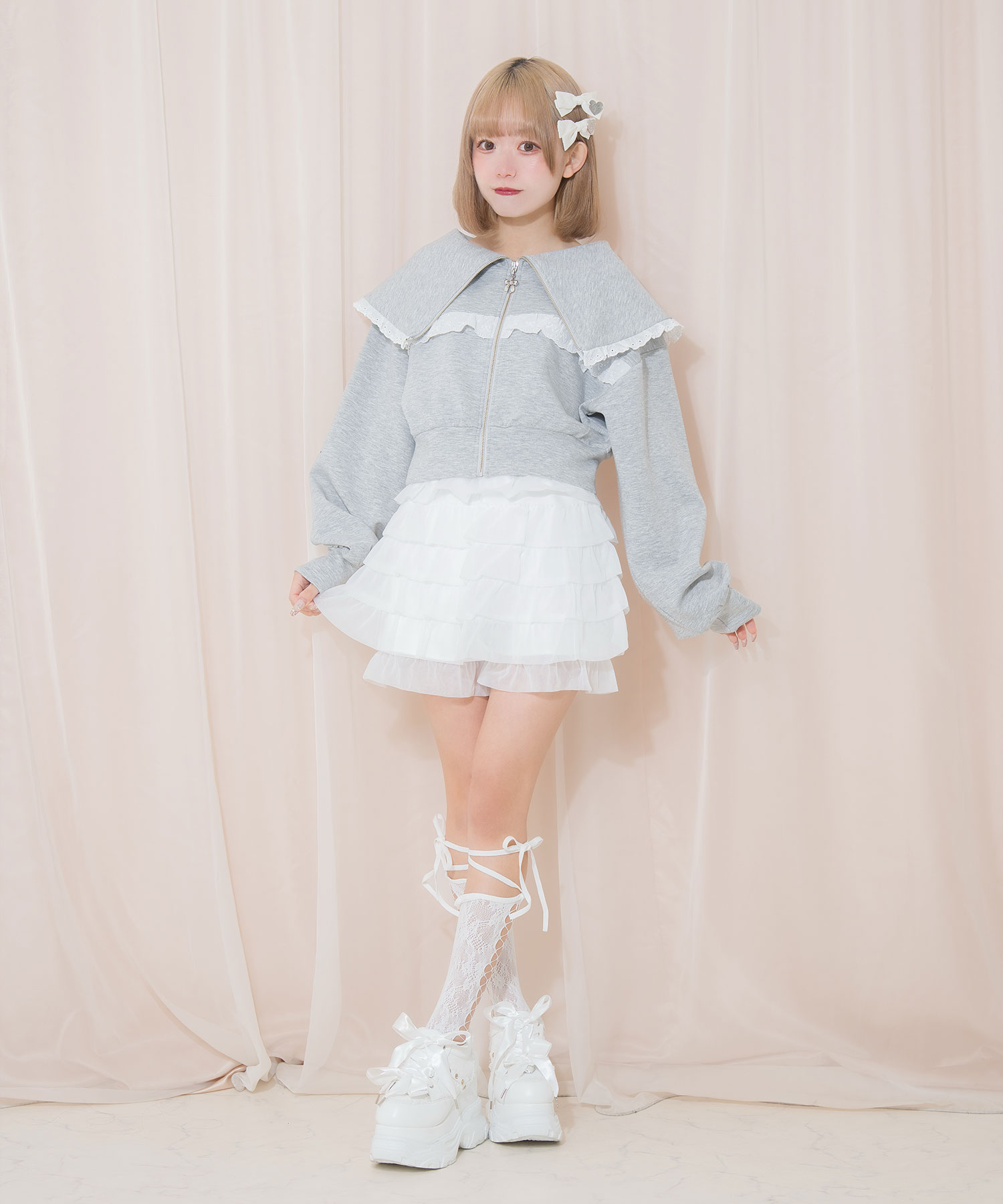 チュチュルルベちゃん　シフォンプリーツ　チュール チュチュルルベちゃんシフォンプリーツチュール