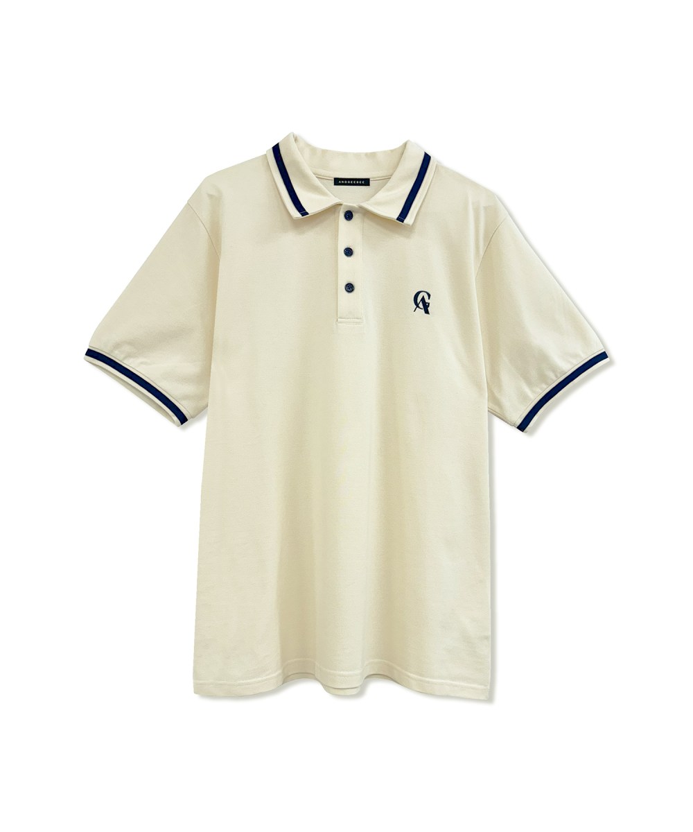UNISEX ポロラインT
