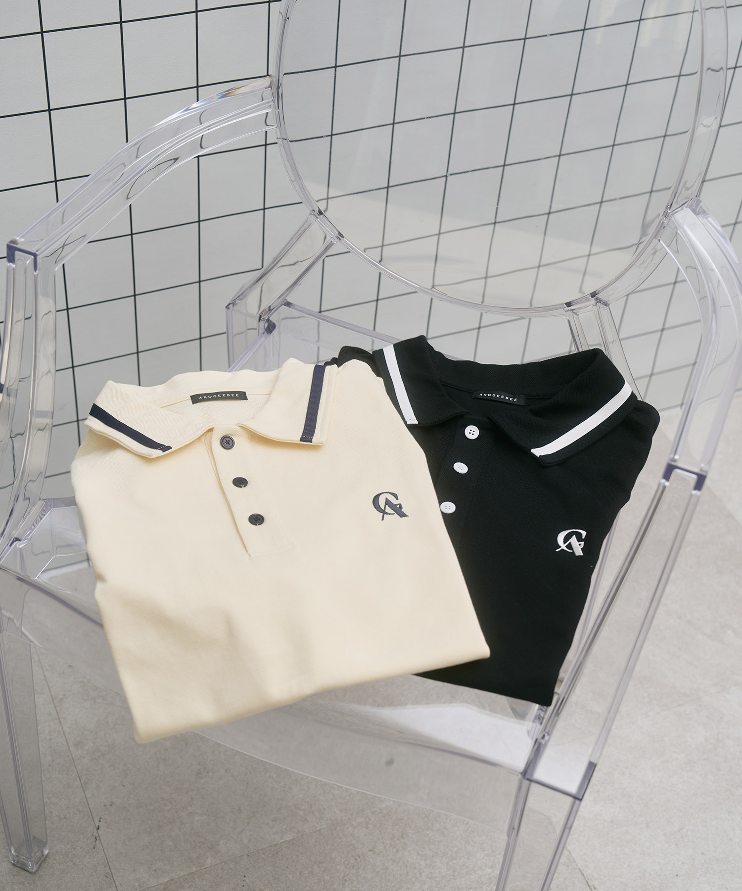 UNISEX ポロラインT