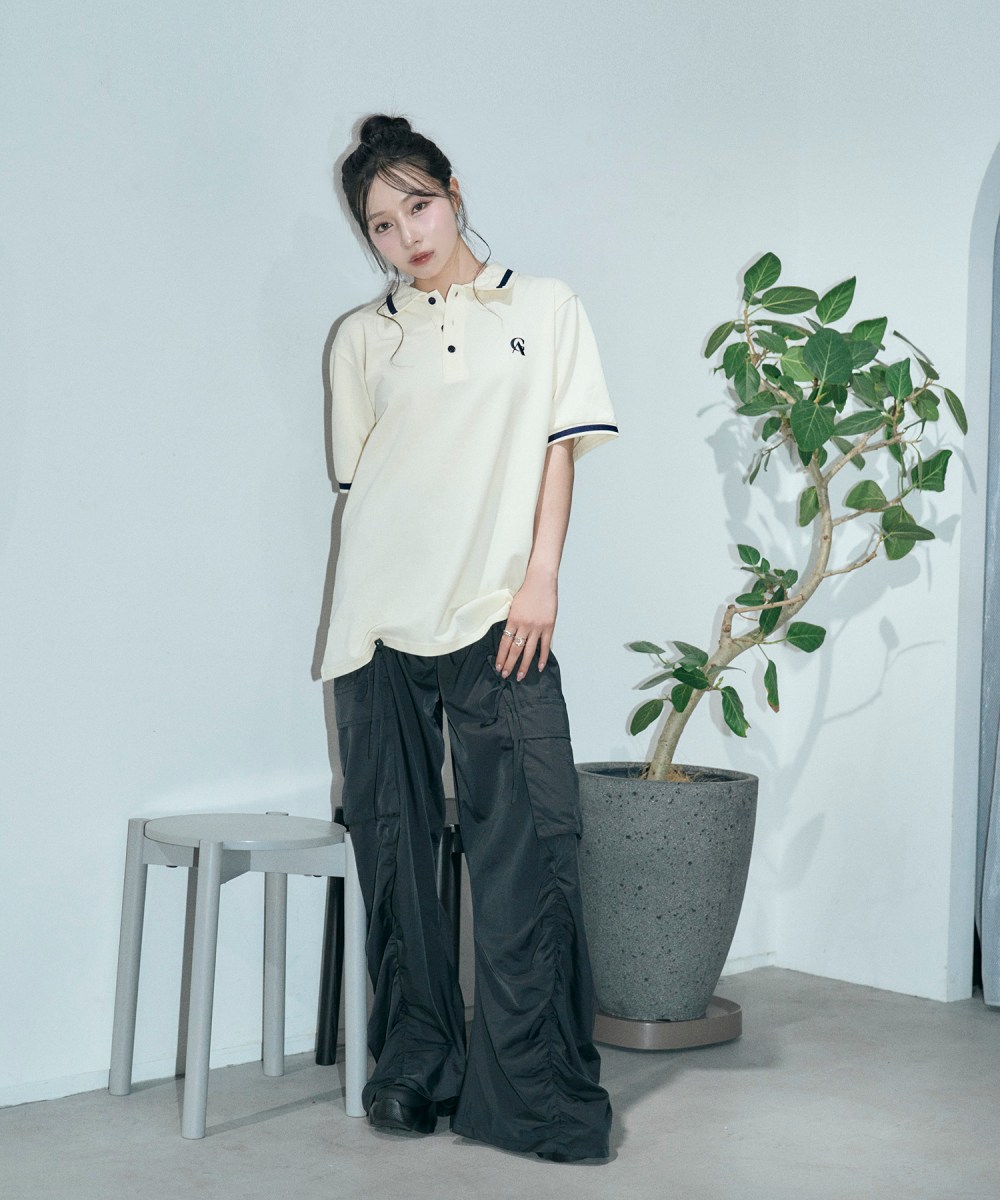 UNISEX ポロラインT