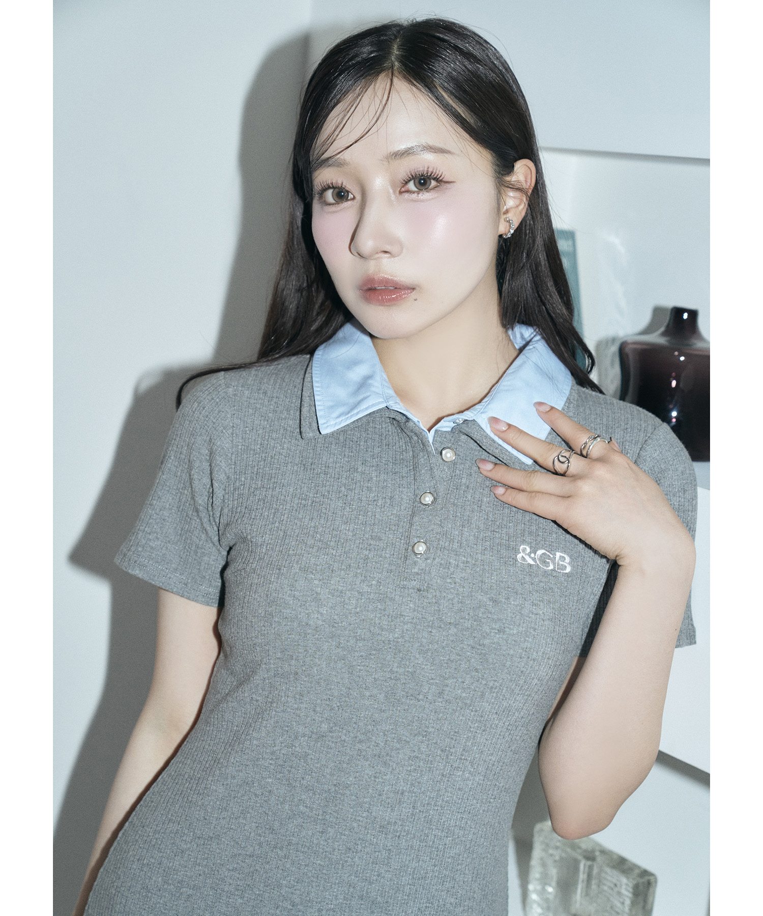 シャツドッキングポロミニワンピ