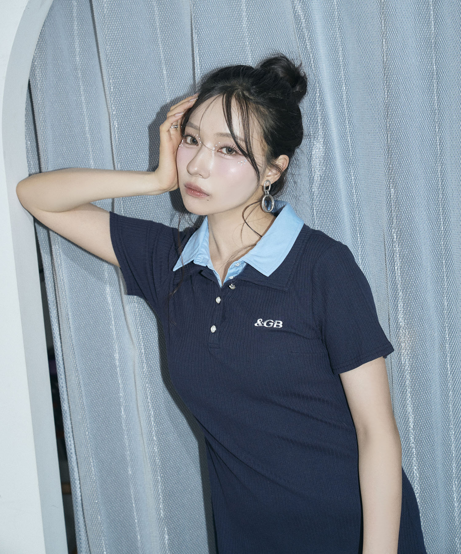 シャツドッキングポロミニワンピ