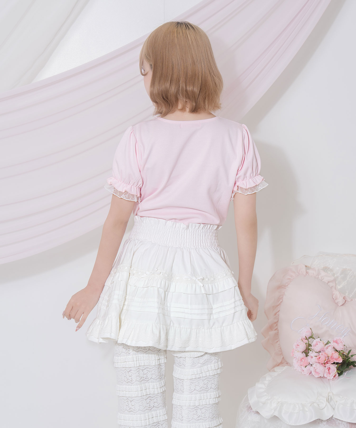 レースリボンAPパフスリーブTシャツ – BUNNY APARTMENT