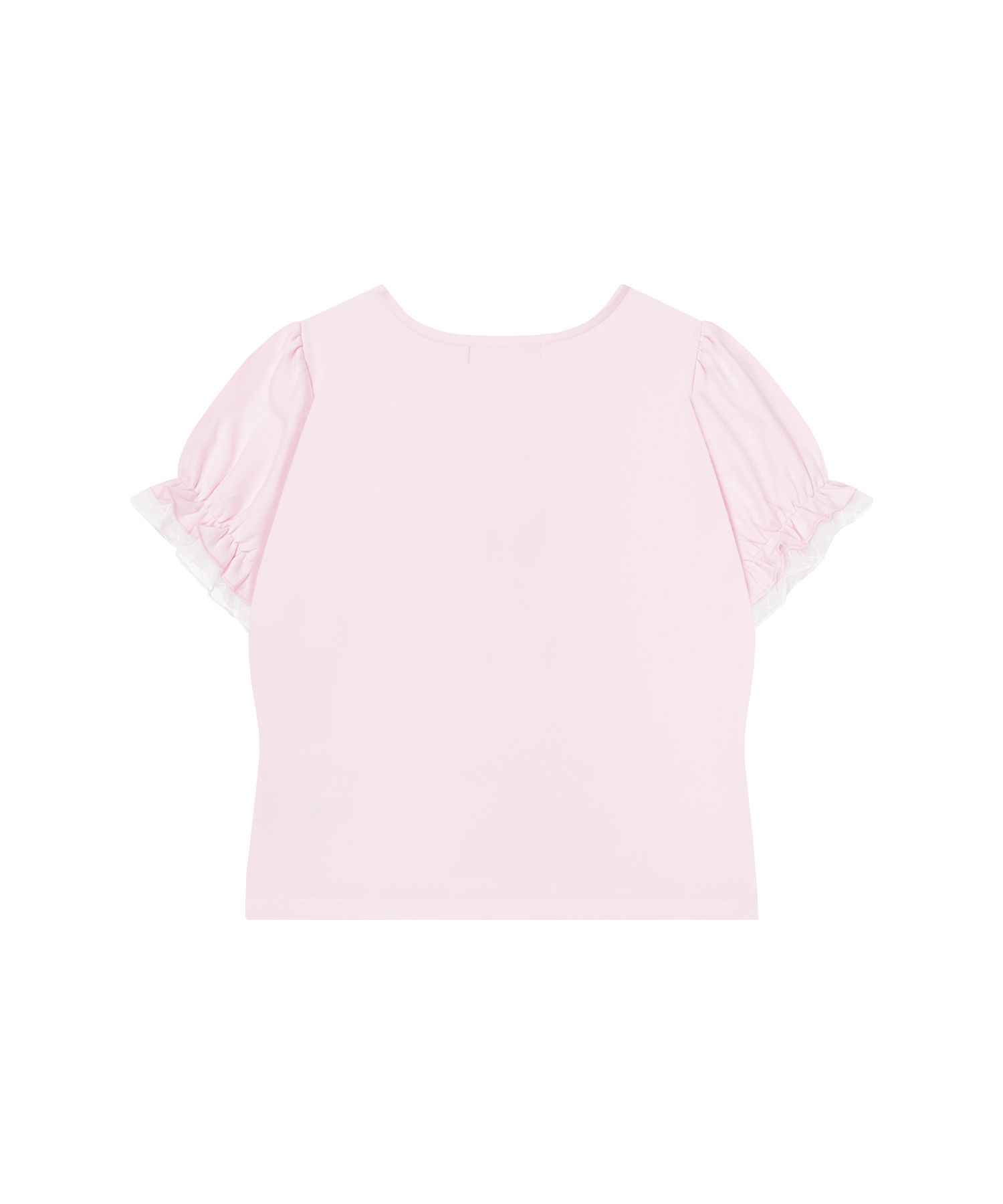 レースリボンAPパフスリーブTシャツ