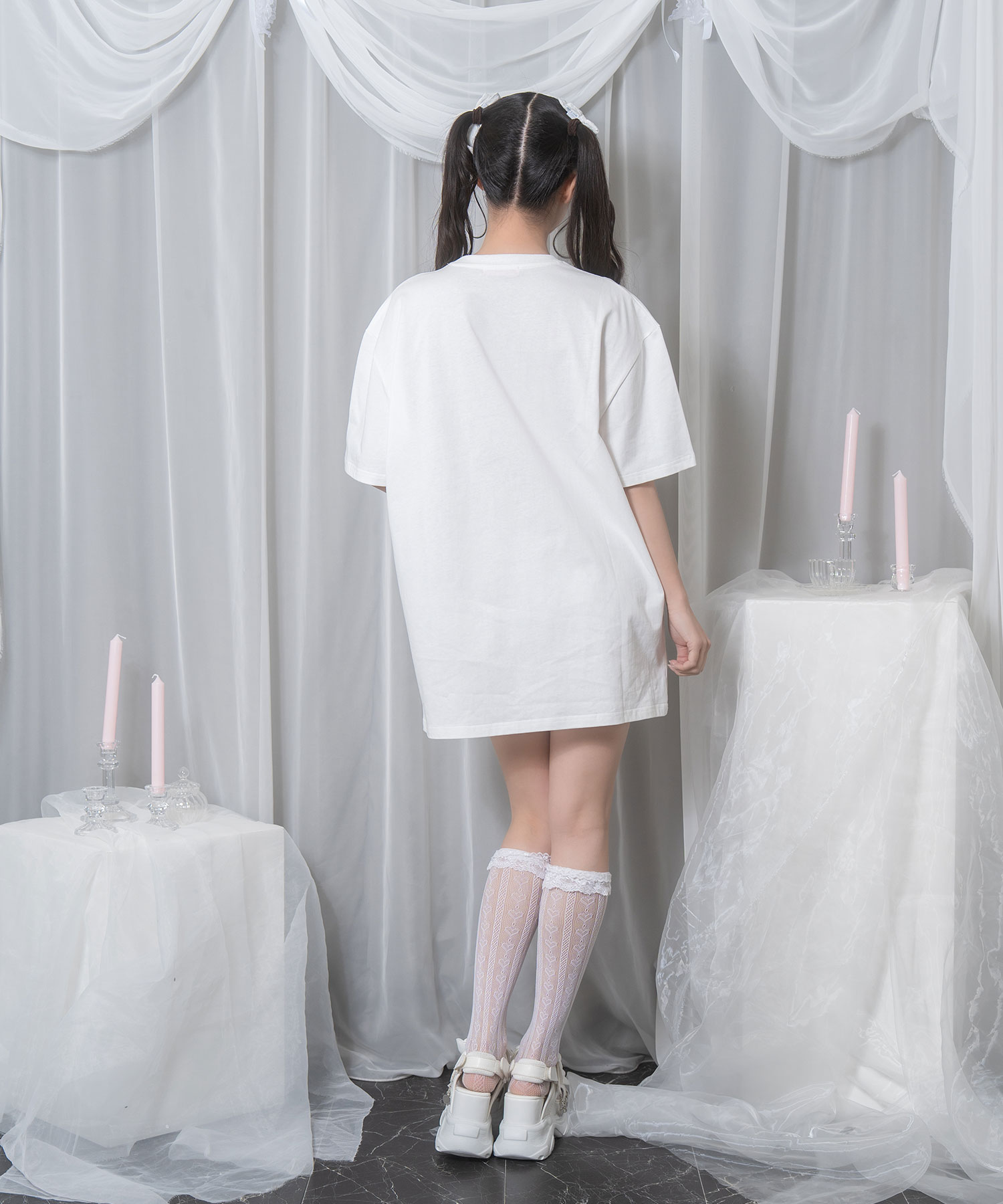 tシャツ white dog プリントTシャツ レディース white dog プリントTシャツ（Tシャツ/カットソー）｜Honey