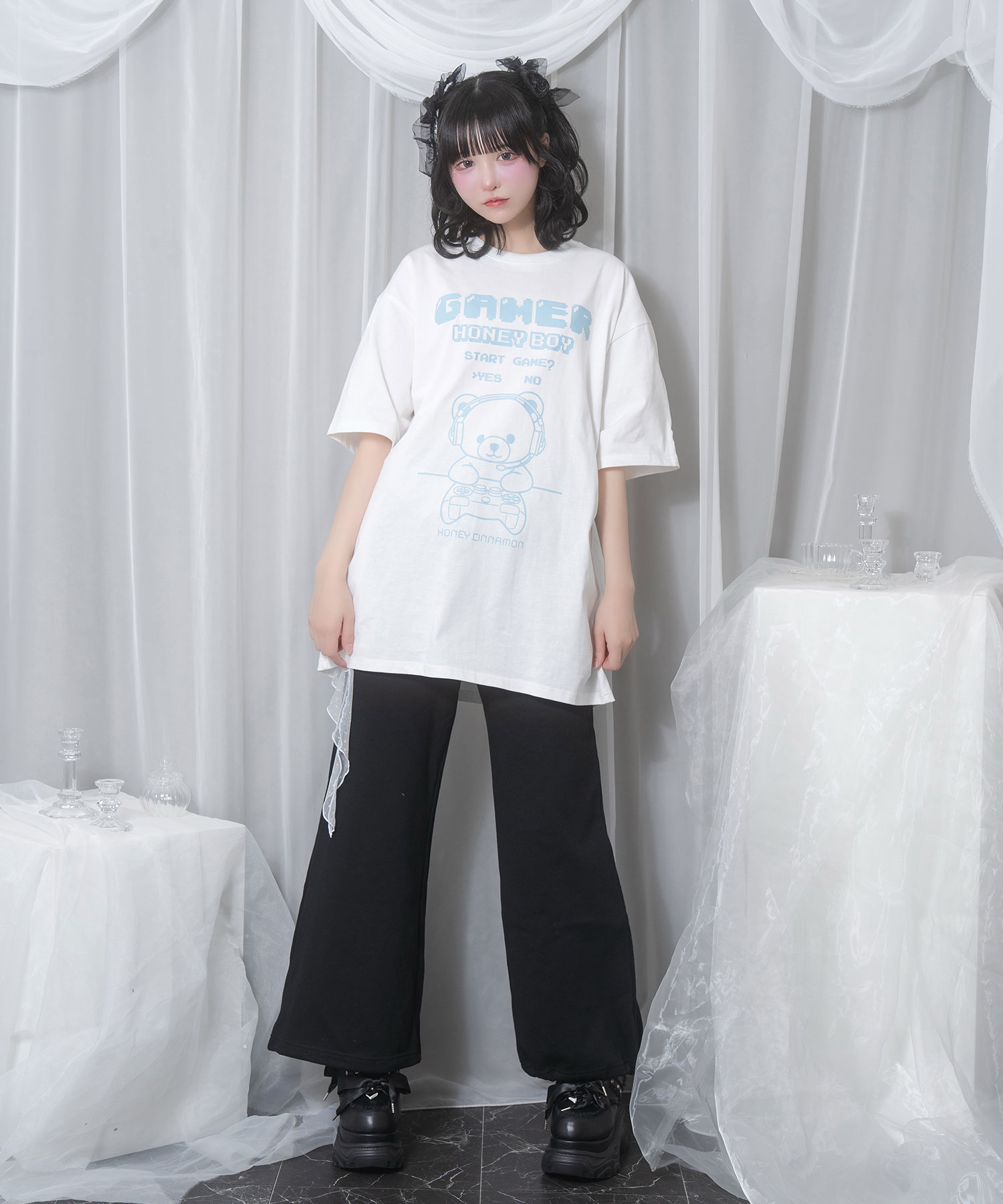 tシャツ Gaming シナモンTシャツ レディース Gaming シナモンTシャツ（Tシャツ/カットソー）｜Honey Cinnamon