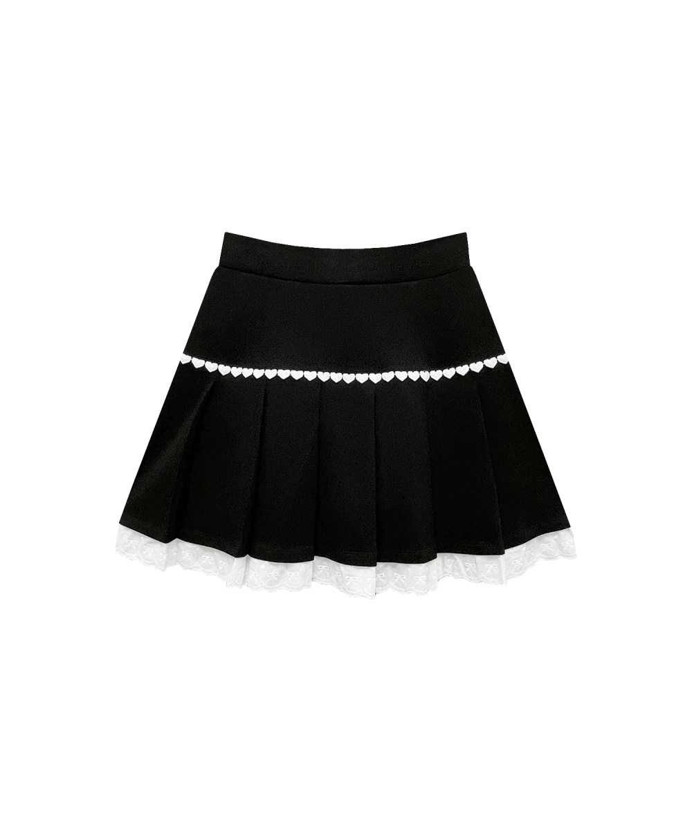 コットンレースハーフジップセット