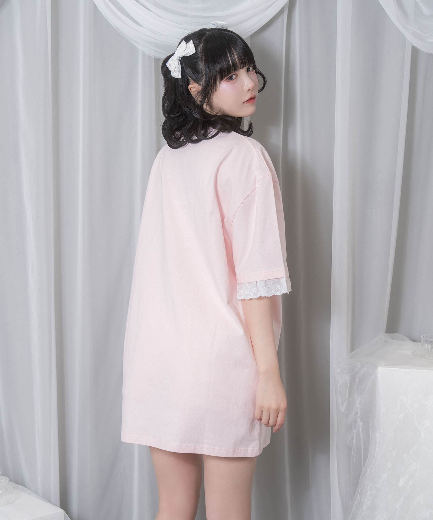 cake cat フリルTシャツ