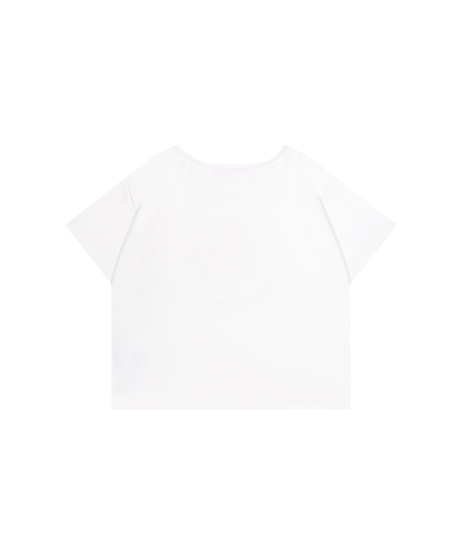 ロゴ刺繍リボンパールTシャツ