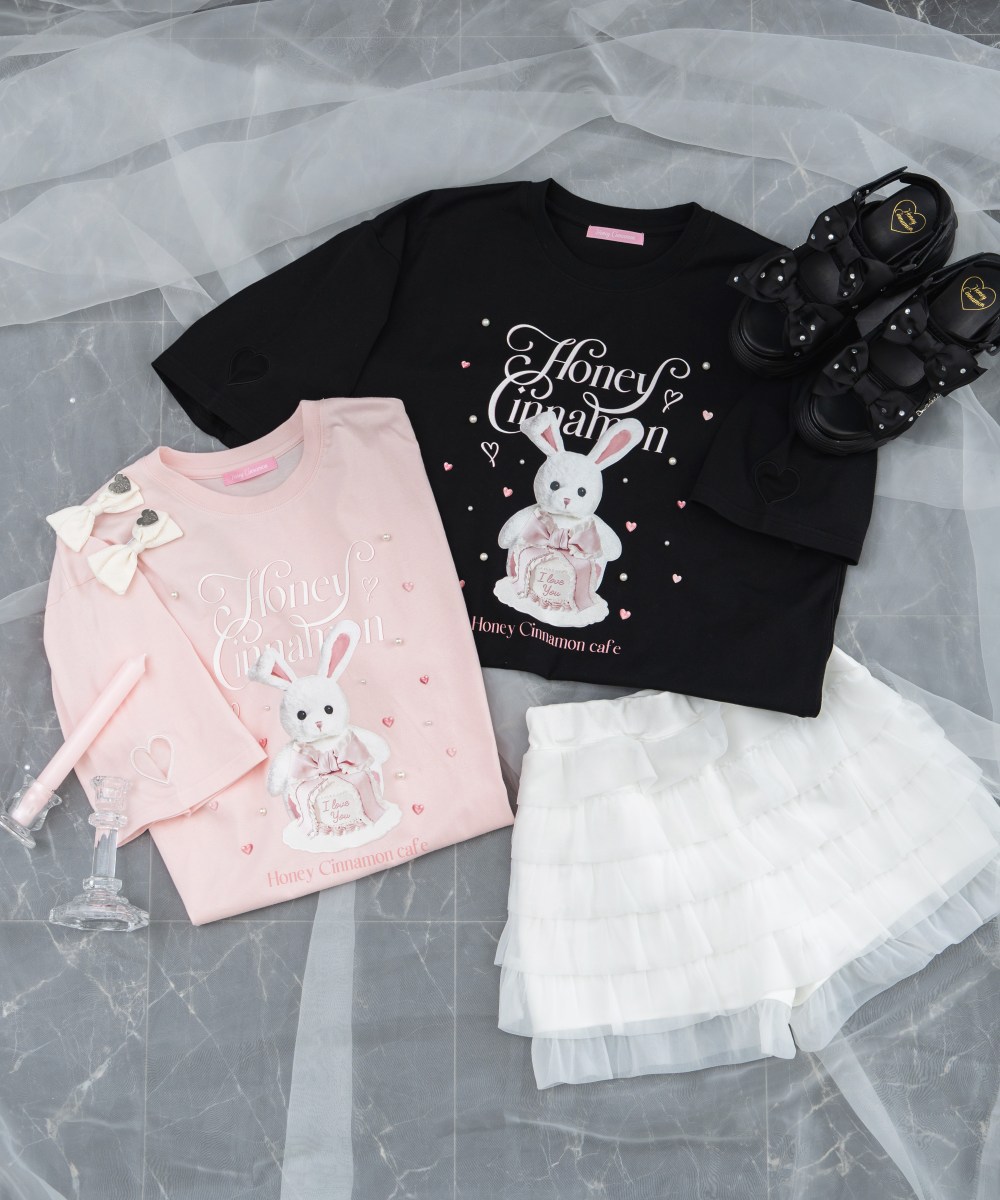 リボンケーキハニーちゃんTシャツ