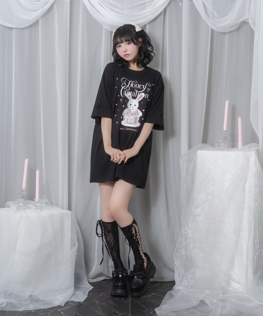 リボンケーキハニーちゃんTシャツ
