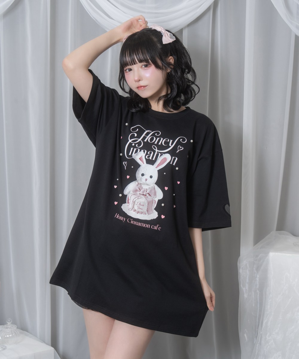 リボンケーキハニーちゃんTシャツ