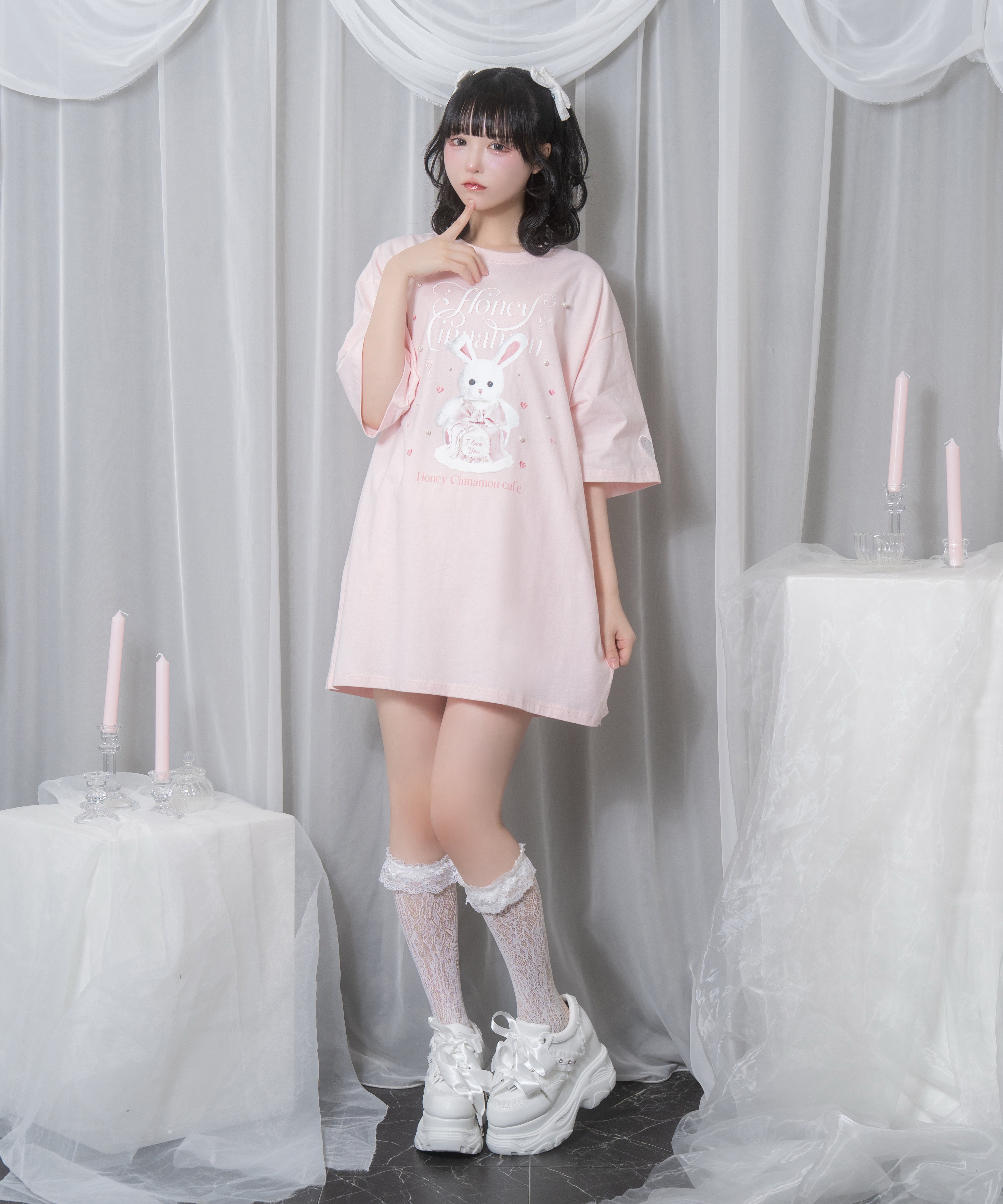 リボンケーキハニーちゃんTシャツ – BUNNY APARTMENT