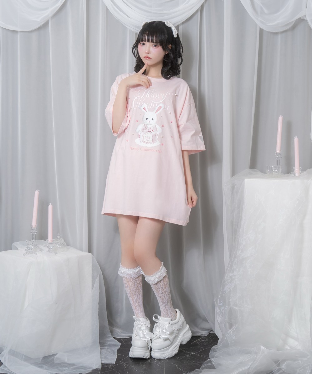 リボンケーキハニーちゃんTシャツ