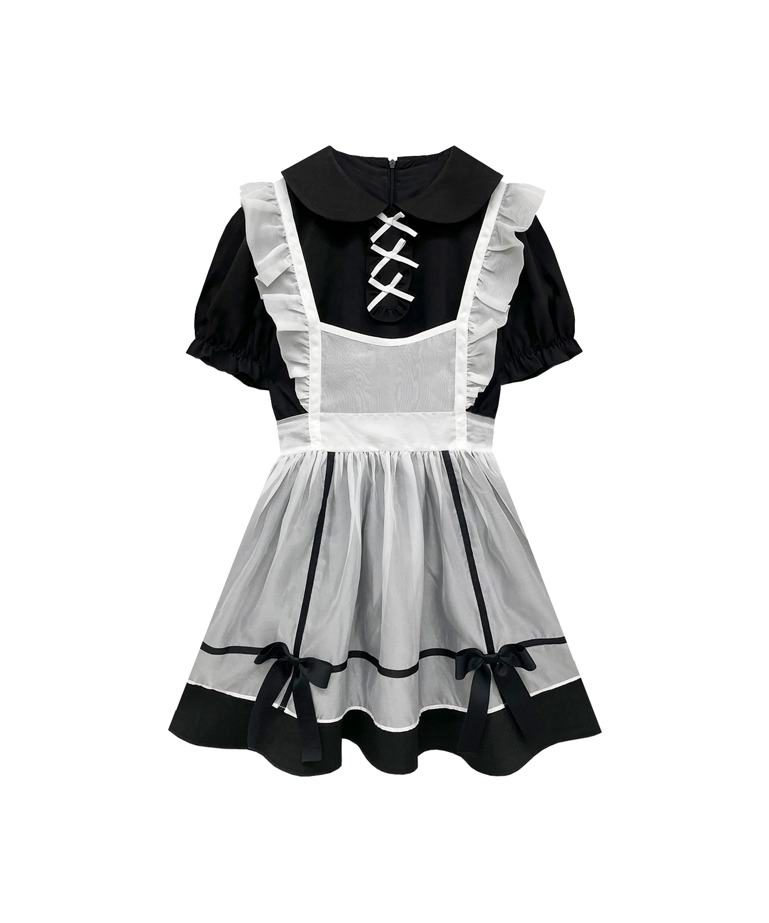 シアーエプロンセットワンピース