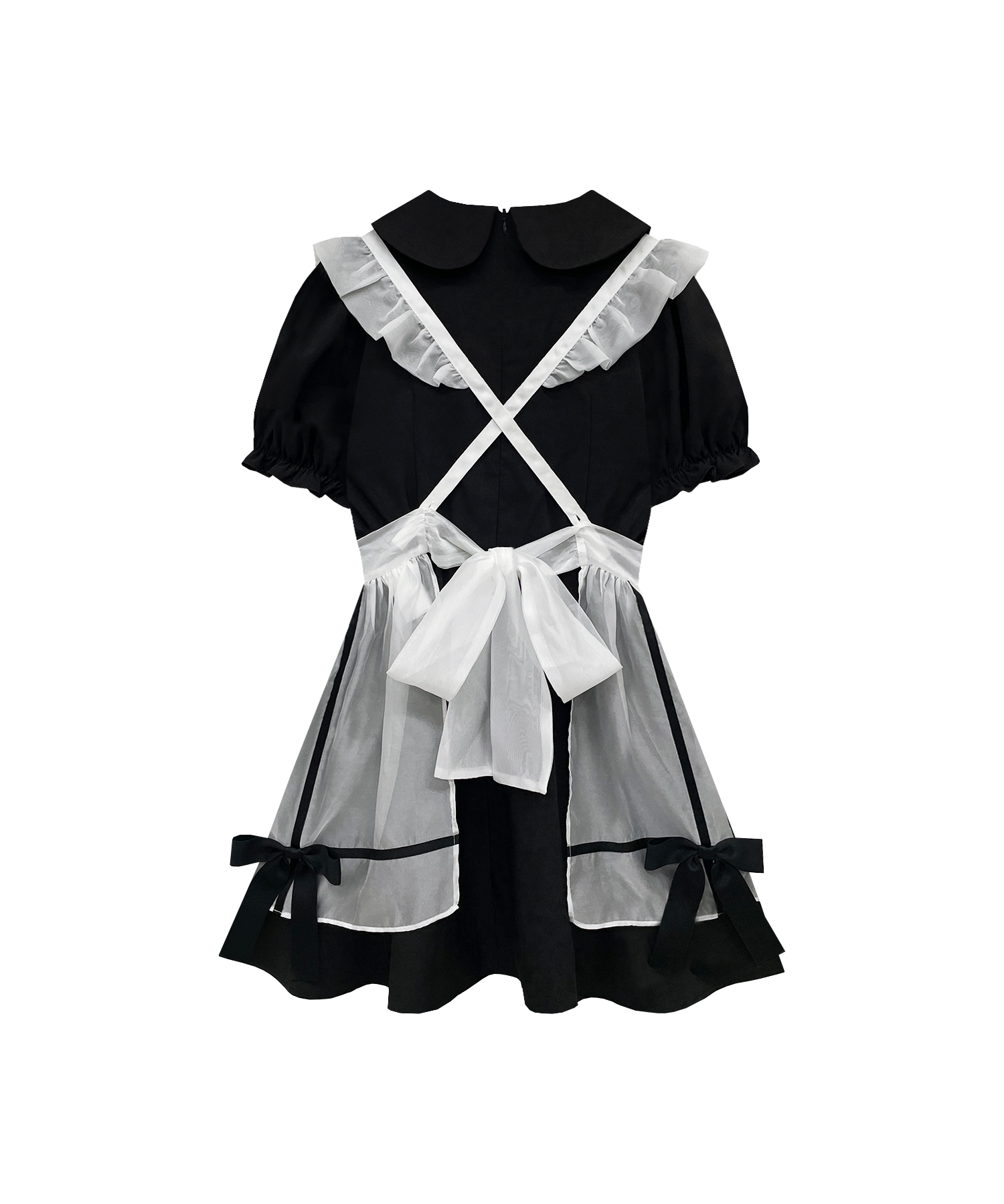 シアーエプロンセットワンピース